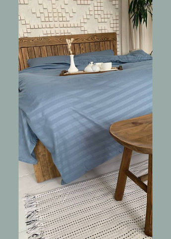 Двухспальный КПБ микро страйп сатин "Океан" (175х210, 70х70) Glav Textile (297365388)