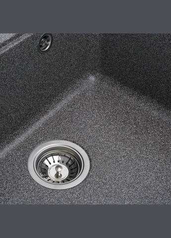 Гранітна мийка для кухні 5852 VESTA матова Мікс Platinum (269793246)