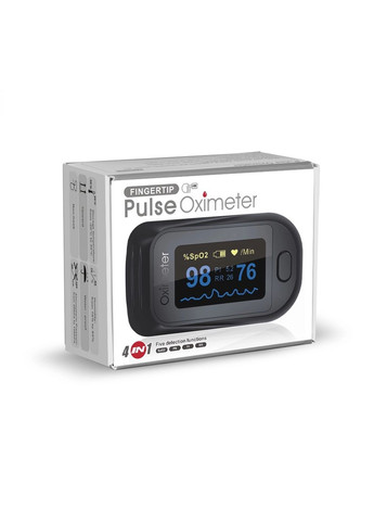 Пульсоксиметр M150 OLED 4 в 1 Точный оксиметр пульсометр на палец измеритель кислорода в крови с Частотой дыхания (RR) KIUZOV (273469404)