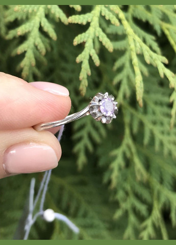 Кольцо серебряное с натуральным аметистом Ноа 1737/9р аметист, размер No Brand (316397984)