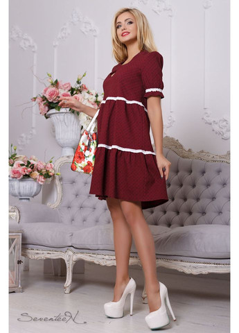 Темно-красное платье 776.2123 Seventeen