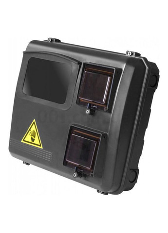 Щит під 3-фазний лічильник КДЕ-3 чорний No Brand (362491900)