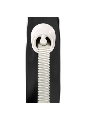 Повідець-рулетка для собак New Comfort стрічка чорна розмір M 5 м/ 25 кг Flexi (372504749)