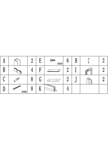 Душова кабіна квадратна без піддона PANEW N90TC (1уп.) Bravo (299997532)