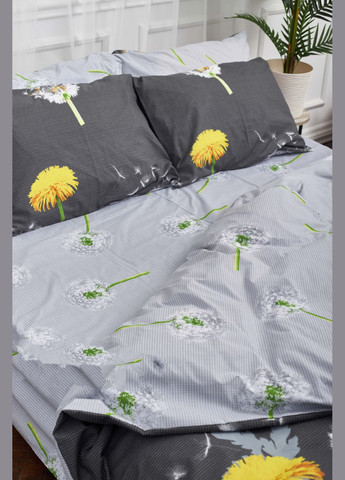 Комплект постільної білизни двоспальний 175х210 наволочки 2х50х70 Бязь Gold Люкс (MS-820000946) Moon&Star Dandelion (285717799)