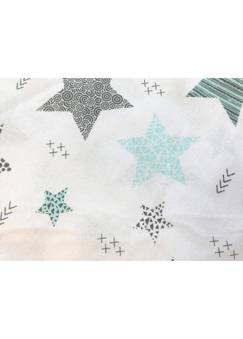 Бавовняна пелюшка 100*80см "Зірки м'ятні" Moontime (366037156)