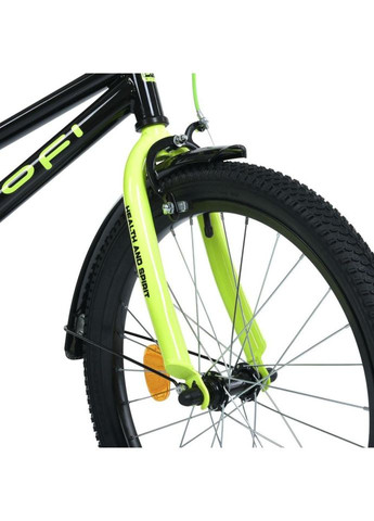 Велосипед детский MB 20015-1 колеса 20 дюймов, черно-зеленый No Brand (339778625)