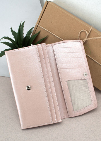 Подарунковий жіночий набір №91: гаманець Leona + обкладинка на паспорт (рожеві квіти) HandyCover (283323787)