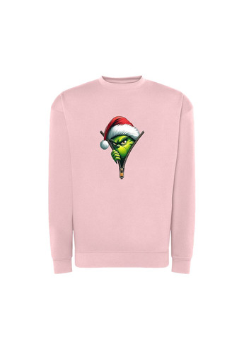 Рожевий новорічний світшот з принтом "ховаюсь від санти". the grinch (10411442842) ТiШОТКА (368570966)