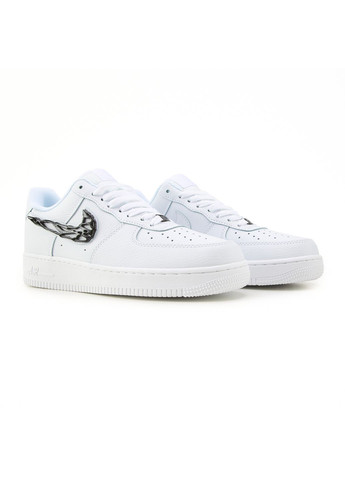 Чорні Осінні кросівки чоловічі nike air force 1 low molten metal black white найк аір форс 1 преміум No Brand