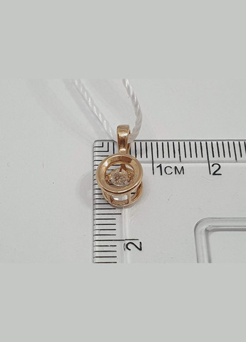 Золота підвіска з плаваючим фіанітом. 1740568 КР Родинні коштовності (325822117)