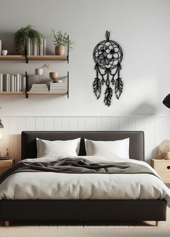 Сучасна картина на стіну в спальню, декор для кімнати "Квіткові сни", мінімалістичний стиль 50х20 см Woodyard (292112562)