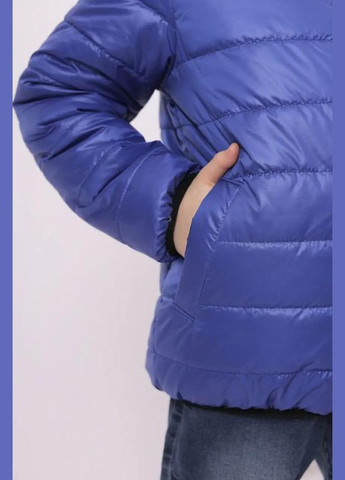 Синяя демисезонная детская на мальчика салатовая двусторонняя Polin Line куртка