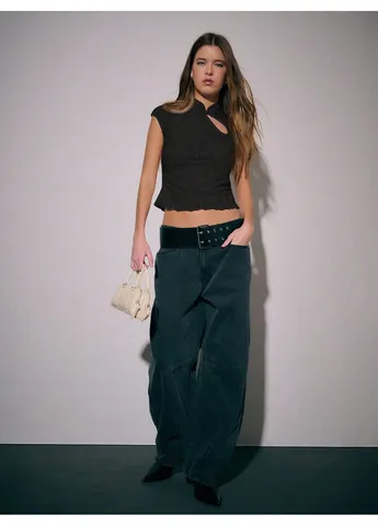 Чорна блуза SHEIN