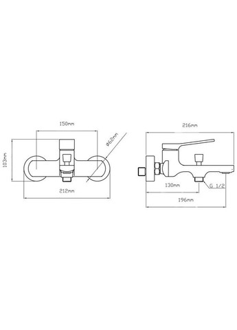 Смеситель для ванны Slavonice QTSLA259BLM45918 Black Matt Qtap (336935004)