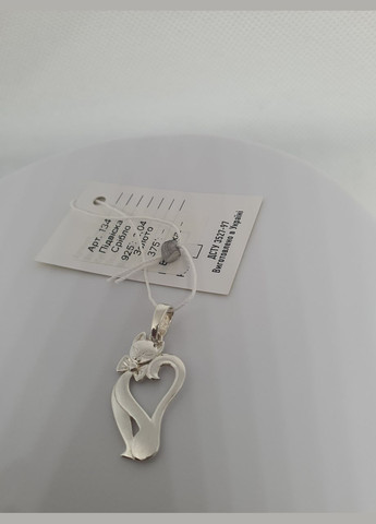 Кулон серебряный подвеска Милая кошка, кошка, котик No Brand (327435307)