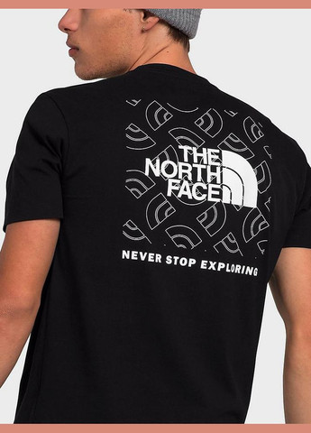 Черная футболка мужская The North Face NSE Box Back Print Half Dome Outline T-shirt Black