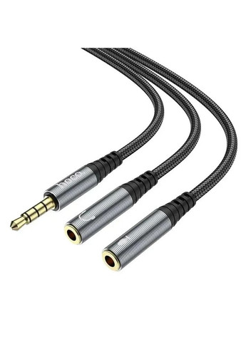 AUX-сплітер (male to 2 female) UPA21 на мікрофон/навушники Hoco (369727066)