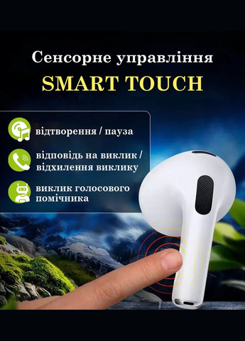 Бездротові навушники macaroon air 3 сенсорні блютуз у дизайні AirPods 3 вкладиші, гарнітура tws білий No Brand (339092313)