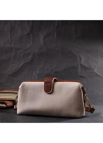 Сумка кросс-боди через плечо женская из натуральной кожи маленькая Белый 37809 Vintage (355245196)