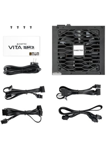 БЖ 750W VITA SM3 BPX-750-C ATX 3.1 120мм, 80+ Bronze, Semi modular, Retail Chieftec (372614509)