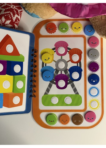 Книжечка на липучках «Кольорові заплатки" No Brand (370952797)