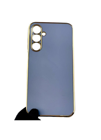 Чехол для Galaxy A25 5G (SM-A256B) женский с золотой окантовкой на самсунг а25 5г синий Samsung (366020824)