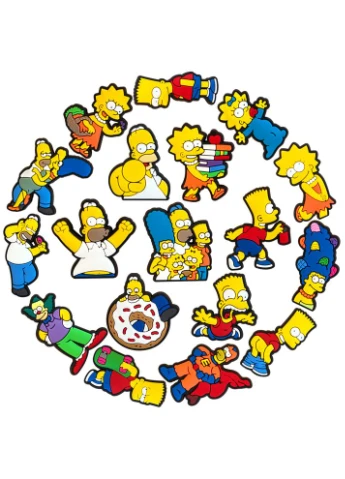 Сімпсони Simpsons Джибітси 3D 18 шт аксесуари Shantou (332996851)