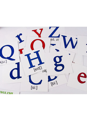 Картки міні Зірка Англійська абетка 26 шт. 11х11 см () Zirka 289183 (361305406)