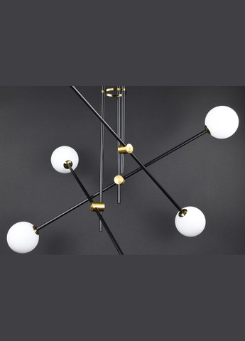 Люстра потолочная на 6 лампочек 27517 Черный 78-115х96х96 см. Sunnysky (364496470)