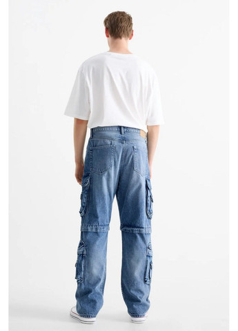 Синие демисезонные джинсы C&A