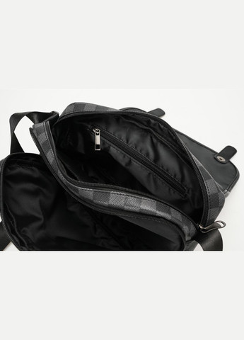 Мужская городская сумка барсетка на 2 отдела клетка Eton (316694242)