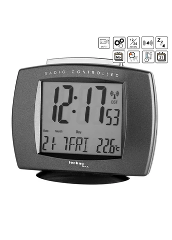 Часы настольные WT189 Anthracite (WT189 anthrazit) Discounted Technoline (401748917)