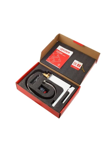 Смеситель для умывальника (Цвет хром+белый) (KR5975) KOER KB-10009-04 (402797704)