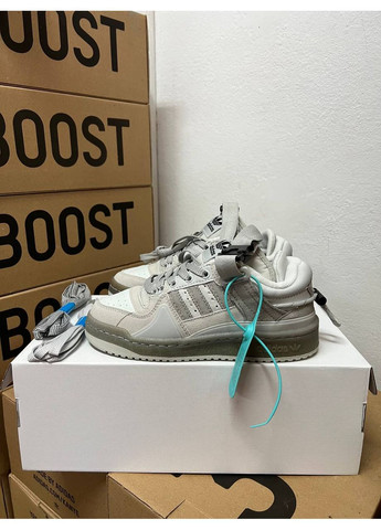 КРОСІВКИ ЖІНОЧІ ADIDAS FORUM BAD BUNNY GREY АДІДАС ФОРУМ No Brand сірі демісезони (367169456)