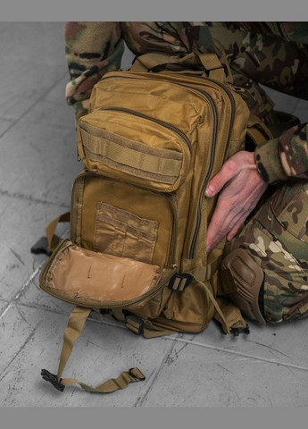Тактический штурмовой рюкзак 25л с системой MOLLE койот No Brand (315589263)