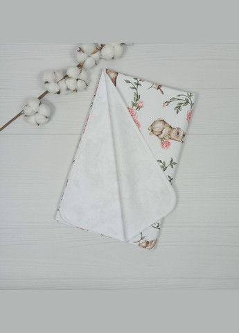 Набір для новонародженого: пелюшка, подушка і іграшки a.l.babybox Зайчики в трояндах Рожевий No Brand (308752133)