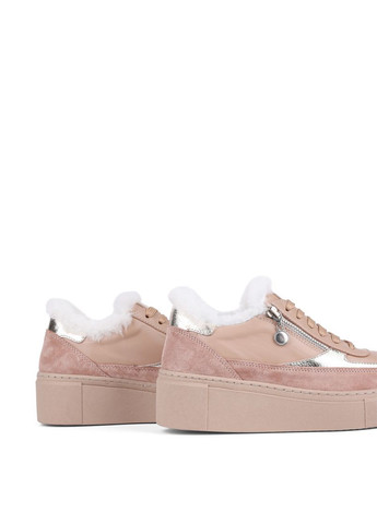 Бежеві жіночі кеди 5022t-16 бежевий шкіра Attizzare