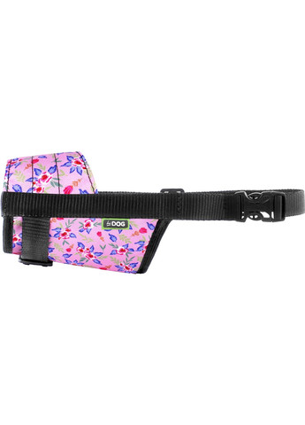 Намордник з нейлону регульований №3 25-34 см Flowers pink (2100102704016) Hi Dog (319322676)