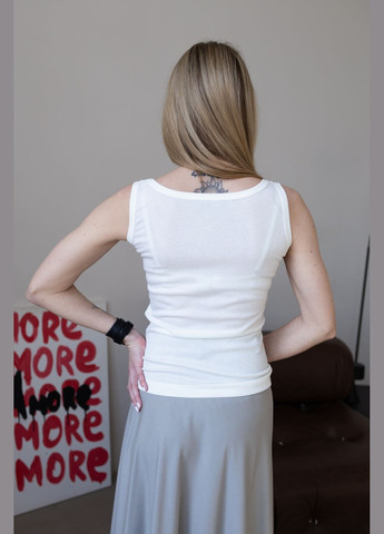 Серая коктейльный, офисная, кэжуал однотонная длинная юбка а-силуэта серая Capricious клешированная, а-силуэта (трапеция)