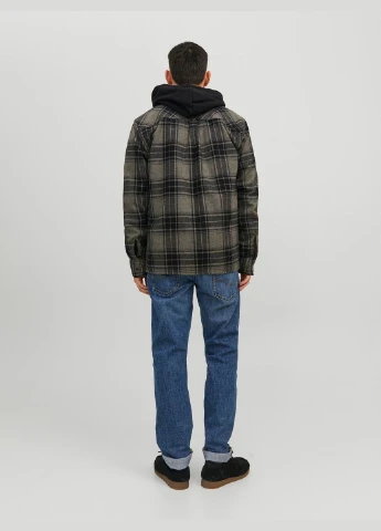 Сорочка демісезон,чорний в клітку,JACK&JONES Jack & Jones (283310588)