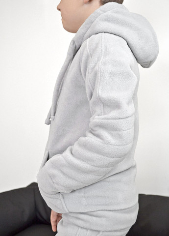Светло-серый демисезонный костюм polar флис для мальчика от ZM