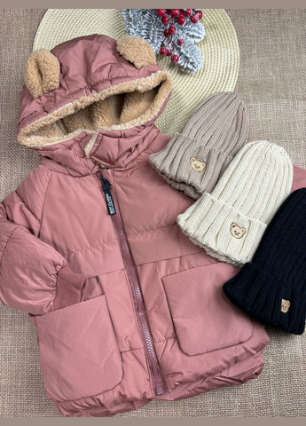 Коричневая демисезонная куртка для детей еврозима коричневая 10604 No Brand