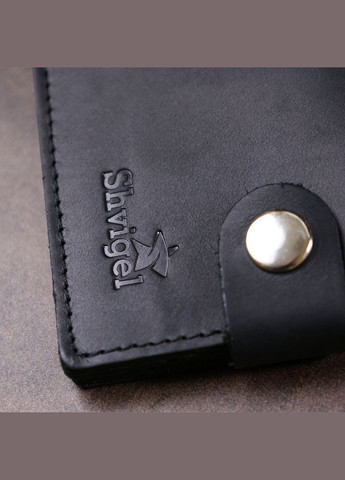 Кожаный мужской бумажник 16432 Черный Shvigel (331907457)