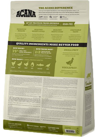 Сухой корм для кошек всех пород Grasslands Cat 1.8 кг (a64218) Acana (364787024)