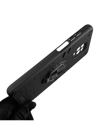 Чехол для телефона Redmi Note 9S бронированный с кольцом-держателем на сяоми редми нот 9с чёрный Xiaomi (366234350)