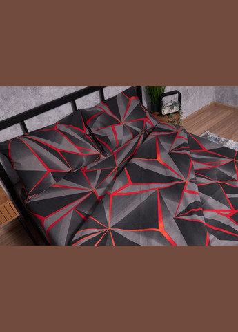 Комплект постільної білизни Бязь Gold Люкс «» євро 200х220 наволочки 2х40х60 (MS-820002238) Moon&Star Geometry (286762562)