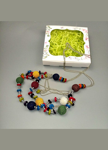 Намисто ручної роботи в стилі бохо Яскраве жіноче намисто+подарок No Brand (342384815)