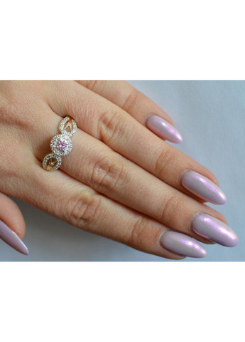 Срібна каблучка з золотими пластинами Silver Style (367268255)