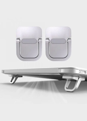 Підставка для ноутбука регульовані ніжки алюмінієві складна підставка охолодження для ноутбука Сріблястий No Brand (322317617)